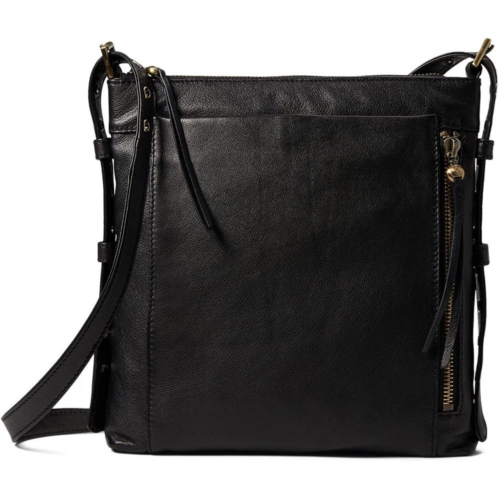 HOBO‎ Crusade Black Leather Crossbody Bag Soft Hide Adjustable Strap